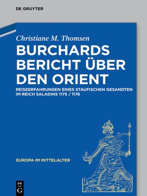 cover image of Burchards Bericht über den Orient